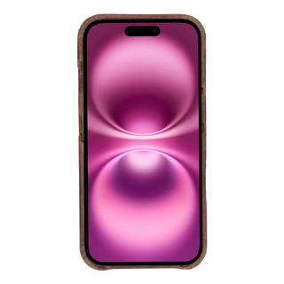 Mason Full-Grain Leather MagSafe Case – iPhone 16 Plus, Distressed Coffee