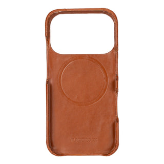 Mason Full-Grain Leather MagSafe Case – iPhone 17 Pro, Burnished Tan