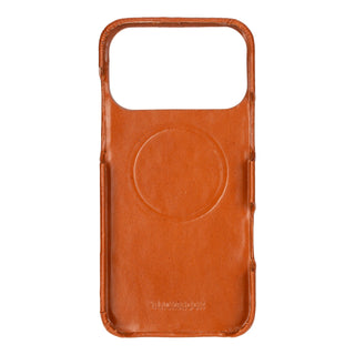 Mason Full-Grain Leather MagSafe Case – iPhone 17 Pro Max, Burnished Tan