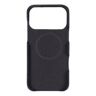 Mason Full-Grain Leather MagSafe Case – iPhone 17 Pro Max, Pebble Black