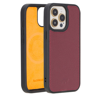 Modern York MagSafe Leather Case – iPhone 15 Pro, Bordeaux