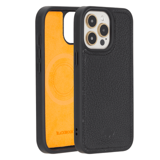 Modern York MagSafe Leather Case – iPhone 15 Pro Max, Pebble Black