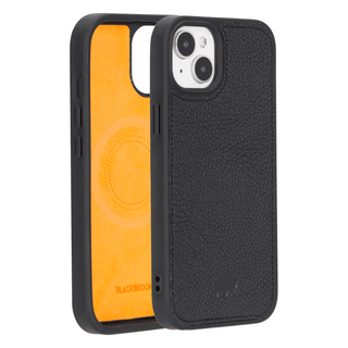 Modern York MagSafe Leather Case – iPhone 15, Pebble Black