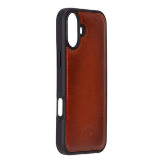 Modern York MagSafe Leather Case – iPhone 16 Plus, Burnished Tan