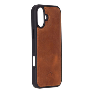Modern York MagSafe Leather Case – iPhone 16 Plus, Golden Brown