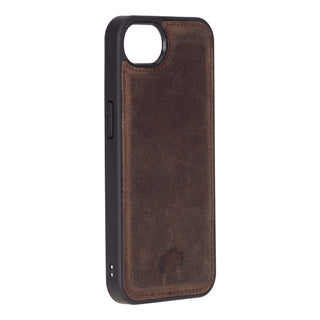 Modern York MagSafe Leather Case – iPhone 16e, Distressed Coffee