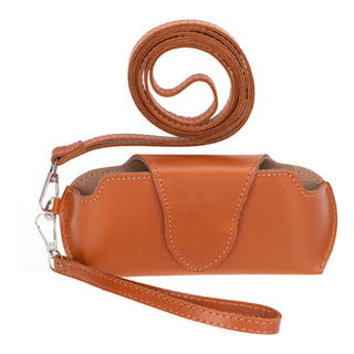 Harbor Leather Eyewear Case, Rustic Tan