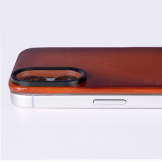 Rohan MagSafe Leather Back Case - iPhone 16 Plus, Burnished Tan