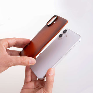 Rohan MagSafe Leather Back Case - iPhone 16 Plus, Burnished Tan