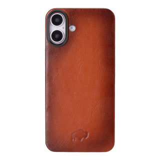 Rohan MagSafe Leather Back Case - iPhone 16 Plus, Burnished Tan