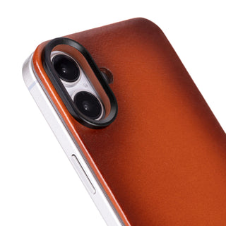 Rohan MagSafe Leather Back Case - iPhone 16 Plus, Burnished Tan