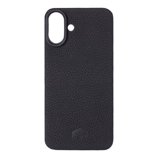 Rohan MagSafe Leather Back Case - iPhone 16 Plus, Pebble Black