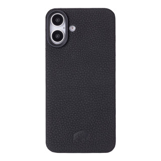 Rohan MagSafe Leather Back Case - iPhone 16 Plus, Pebble Black