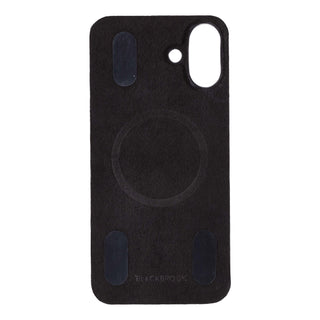 Rohan MagSafe Leather Back Case - iPhone 16 Plus, Pebble Black