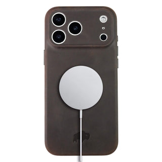 Ryker Leather iPhone 18 Pro Max MagSafe Case, Distressed Coffee