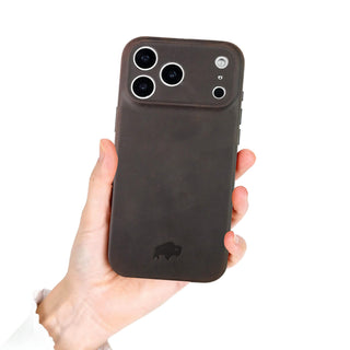 Ryker Leather iPhone 18 Pro Max MagSafe Case, Distressed Coffee
