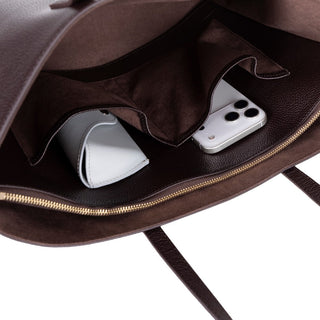 Solea Leather Women's Tote Bag, Brown