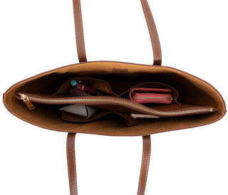 Solea Leather Women's Tote Bag, Tan