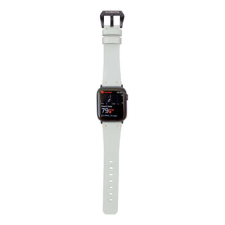 Sutton Leather Band for Apple Watch 46mm, Light Green, Black Hardware