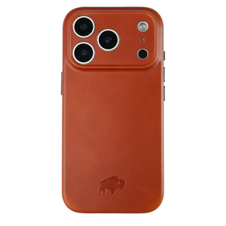 Tudor Tri-Fold Leather Wallet Case  iPhone 17 Pro Max, Burnished Tan