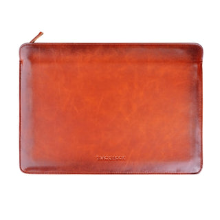 Full-Grain Leather MacBook Sleeve 15/16 inch in Burnished Tan