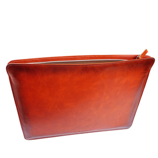 Full-Grain Leather MacBook Sleeve 15/16 inch in Burnished Tan