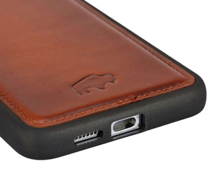 York Leather Snap-On Case – Galaxy S25 Plus, Burnished Tan