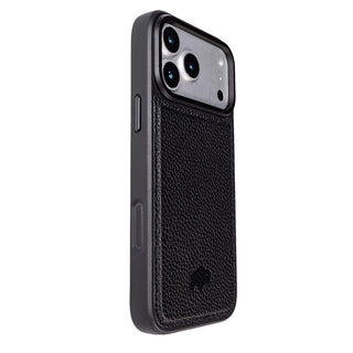 York Leather iPhone 17 Pro MagSafe Case, Pebble Black
