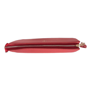 Adorn Leather Women's Wristlet Pouch Bag, Red - BlackBrook Case
