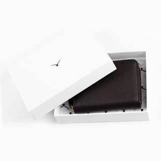 Amalfi Women’s Mini Leather Wallet with Zipped Pocket – Mapi Edition, Brown - Mapi