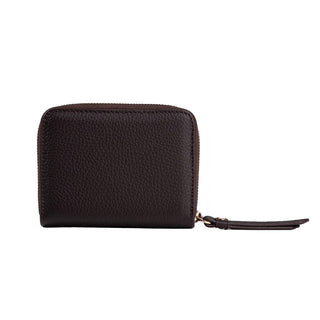 Amalfi Women’s Mini Leather Wallet with Zipped Pocket – Mapi Edition, Brown - BlackBrook Case