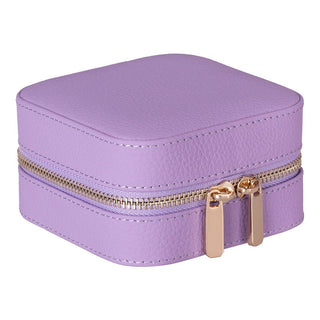 Amanda Leather Jewelry Box, Lilac - UnBranded