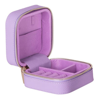 Amanda Leather Jewelry Box, Lilac - UnBranded