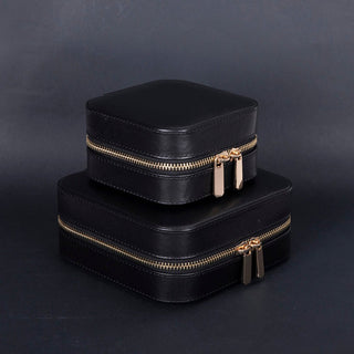 Amanda Leather Jewelry Box, Peach - UnBranded
