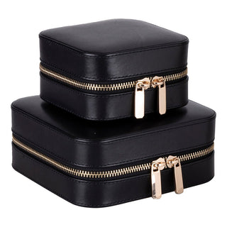 Amanda Leather Jewelry Box, Peach - UnBranded