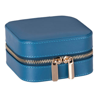 Amanda Leather Jewelry Box, Turquoise - UnBranded