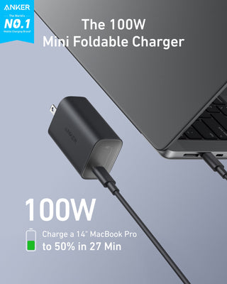 Anker Nano Charger (100W) with USB - C Cable - Anker