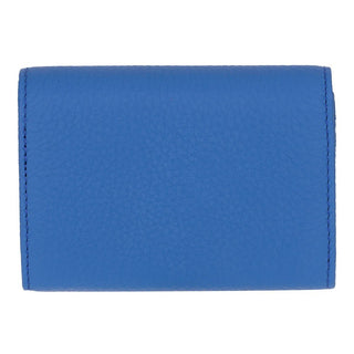 Aoki Leather Card Holder, Pebble Blue - UnBranded