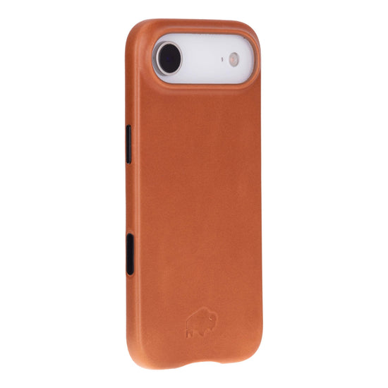 Arden Full-Grain Leather Snap-On Case for iPhone Air in Tan.