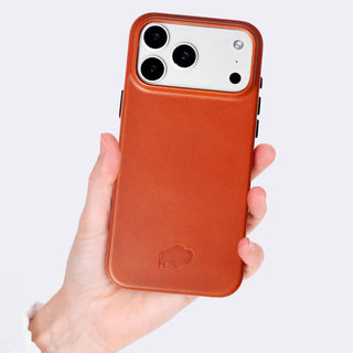 Arden Leather MagSafe Case - iPhone 17 Pro, Burnished Tan - BlackBrook Case