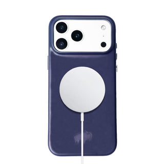Arden Leather MagSafe Case - iPhone 17 Pro, Deep Blue - BlackBrook Case