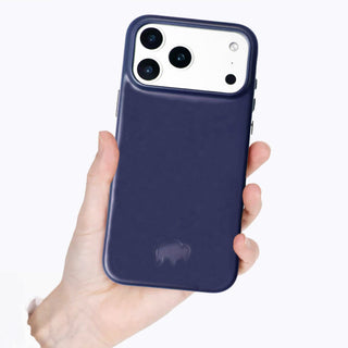 Arden Leather MagSafe Case - iPhone 17 Pro, Deep Blue - BlackBrook Case