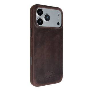Arden Leather MagSafe Case - iPhone 17 Pro, Distressed Coffee - BlackBrook Case
