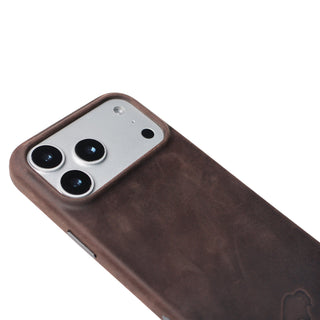 Arden Leather MagSafe Case - iPhone 17 Pro, Distressed Coffee - BlackBrook Case