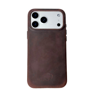 Arden Leather MagSafe Case - iPhone 17 Pro, Distressed Coffee - BlackBrook Case