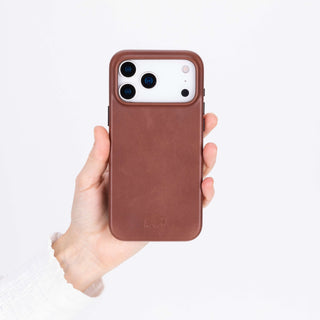 Arden Leather MagSafe Case - iPhone 17 Pro Max, Brown - BlackBrook Case