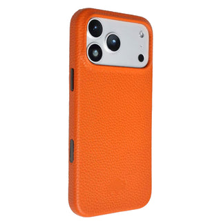 Arden Leather MagSafe Case - iPhone 17 Pro Max, Pebble Orange - BlackBrook Case