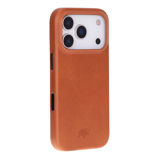 Arden Leather Case in tan for iPhone 17 Pro Max