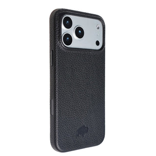 Arden Leather MagSafe Case - iPhone 17 Pro, Pebble Black - BlackBrook Case