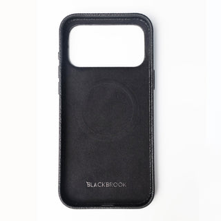 Arden Leather MagSafe Case - iPhone 17 Pro, Pebble Black - BlackBrook Case